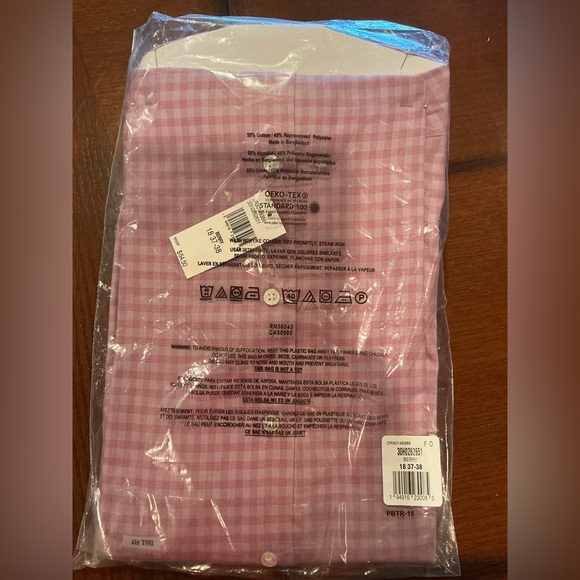 Geoffrey Beene Men’s Tall Fit Wrinkle Free Size 18 / 37-38 - NWT! - Picture 2 of 5